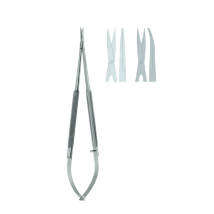 Micro Scissor, Round Handle, Cutting Edge 10 mm, 15 cm
