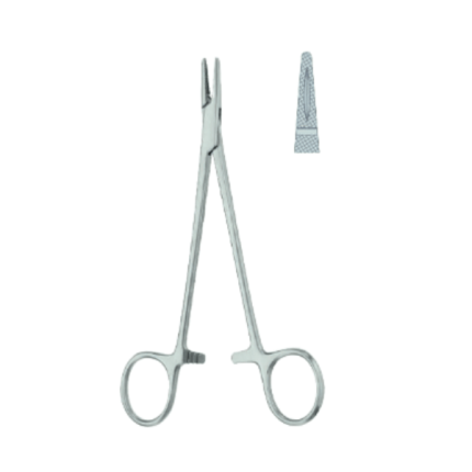 Needle Holder, Circle-Wood, 15 cm