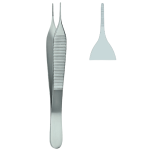 Tissue Forceps, Adson, 1x2 Teeth,12 cm