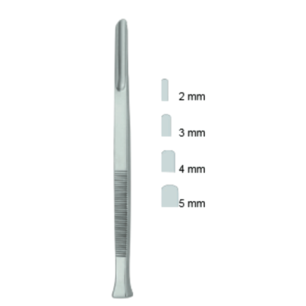 Bone Gouge, Partsch, 2mm, 13.5 cm