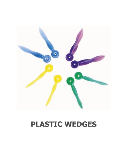 PLASTIC WEDGES (100 PCS) ASSORTED
