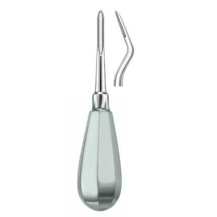 Root Elevator, Bayonet Bein, Stubby Handle 3mm, Fig.2 ,