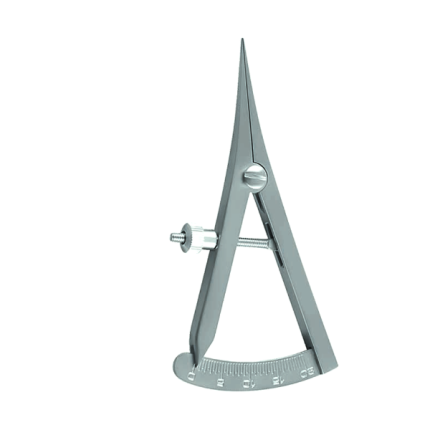 Caliper, Castroviejo, Curved, 9 cm