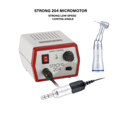 Strong 204 Micromotor + Strong low speed Handpiece.