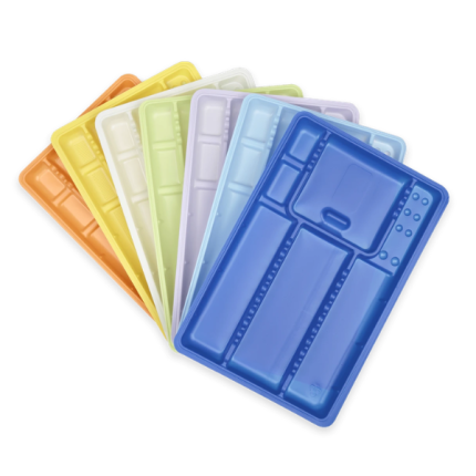 DISPOSABLE  PLASTIC TRAYS (100PCS)